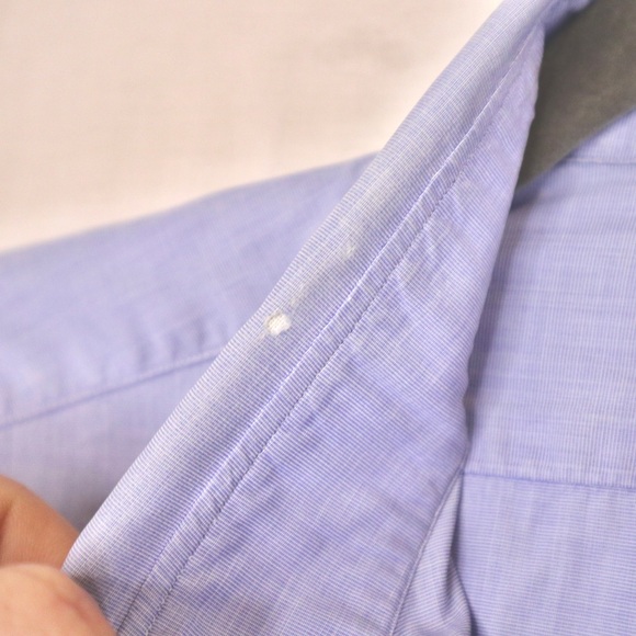 Sid Mashburn Blue Mens Size Small Long Sleeve Button Up Shirt Oxford Poplin - Picture 4 of 10